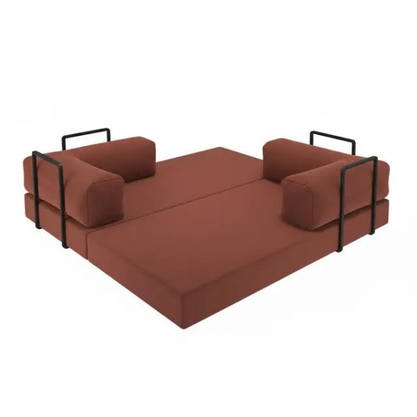 Alternative view of Sofá Cama Itália na Caixa c/ Espuma D33 Expansiva Terracota Boucle