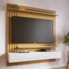 Home Suspenso Juriti Larg. 1.50m Naturale/Off White Matte para TV até 70" - Colibri