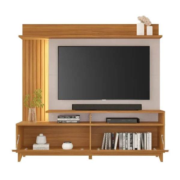 Alternative view of Home NT 1400 C/Detalhe Ripado e LED para TV's até 60 Polegadas Larg. 1.83m - Notável